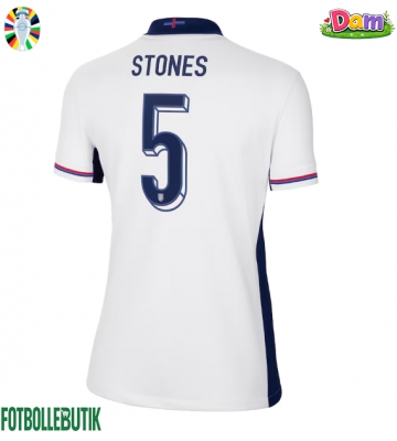 England John Stones #5 Hemmatröja Kvinnor EM 2024 Kortärmad